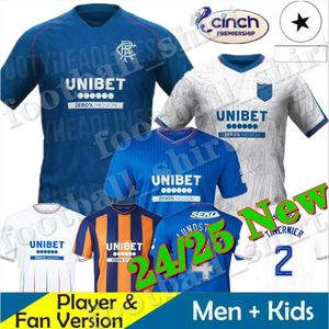 24/25 Glasgow Rangers Davis Morelos Hagi Soccer Jerseys Tavernier Colak Lawrence Kent Cantwell 2024 2025 TRACTION DE FOOTBAL