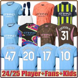 24 25 Haaland Man City Soccer Jerseys 2024 2025 Fans de joueurs