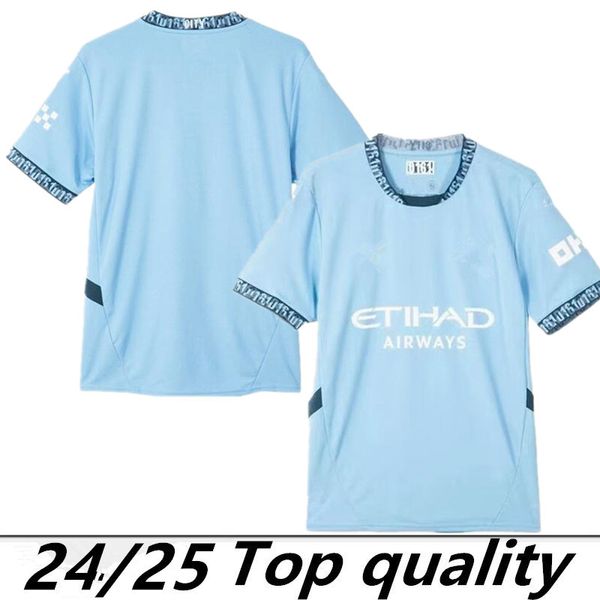 24 25 Haaland Soccer Jerseys Grealish de Bruyne Foden Mans Cities Mahrez Bernardo 2025 2024