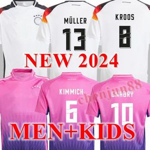 24 25 Havertz Brandt Sane Soccer Jersey 2024 Euro Cup Germanys Equipo Nacional Camisa de fútbol 2025 Men Kits Kit Set Home White Away Purple Gnabry Muller Hofmann 515452