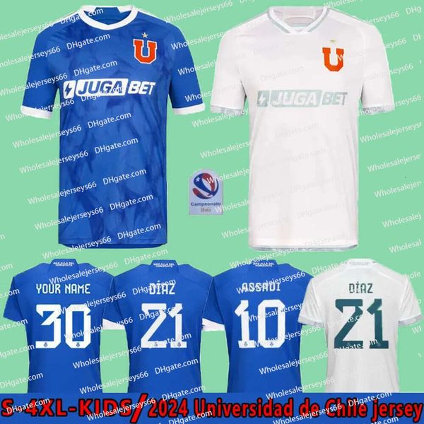 24 25 maillots de football chaud Fernandez M.Gonzalez Diaz 2024 2025 La U Universidad de Chile Football Shirt Men Kid Kit