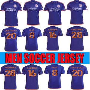 24/25 Houston Dynamo FC Klassieke kleur donkerblauw voetbalshirt Fans-versie SEBAS FERREIRA H.HERRERA CARRASQUILLA jerseys Uitshirts PARKER VERA BAIRD maillots