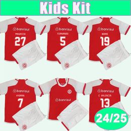 24 25 Internacional A. Patrick Kid Kit Soccer Jerseys Alario Fernando Wanderson E.Valencia Home Child Suit Football Shirts Shirts Courte