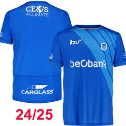 24 25 KRC Genk Heynen Mens Soccer Jerseys El Khannous Samatta McKenzie Paintsil M.Tresor Cuesta Home Shirts bleus