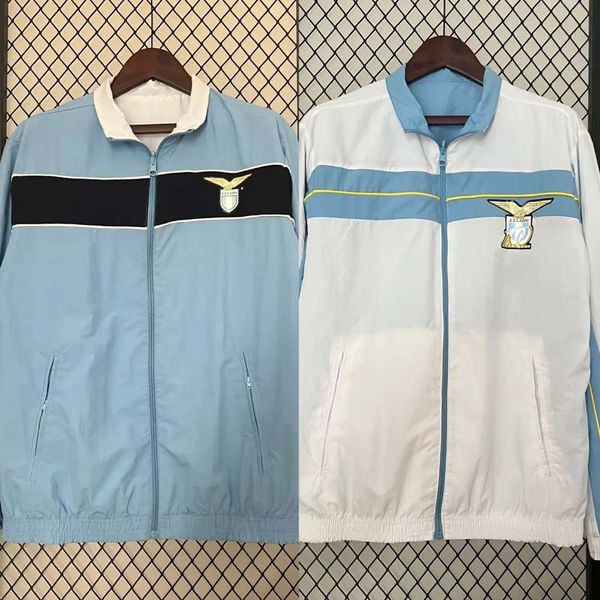 24 25 Lazio Windbreaker à moitié traction Costume de traits de football Sports Sweat Sweat Sweet Survitement Tracksuit