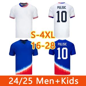 24 25 MAILLOT DE FUTOL FERREIRA DEST MORGAN USA FOOTBALL CHIRT RAPINOE DUNN MEN2024 PULISIC USAS SOCCER JERSEYS REYNA AARONSON WEAH ACOSTA MCKENNIE SWANSON