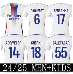 24 25 Maillots Lyon Soccer Jerseys 2024 2025 Olympique Lyonnais OL Digital 3rd Fourth Shirts Traore Memphis Men Football Shirt Kids Kits Equipment Bruno G 888