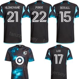 24-25 Mans Minnesota United FC 17 LOD voetbalshirts 7 FRAGAPANE 4 TAPIAS 33 ARRIAGA 25 BRAN 14 OLUWASEYI 10 REYNOSO 31 DOTSON 15 BOXALL 37 CLARK voetbalshirtsets