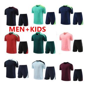 24-25 hommes Kids French Fra nce Tracksuit Benzema Mbappe 24/25 Portugal Brazil Training Slew
