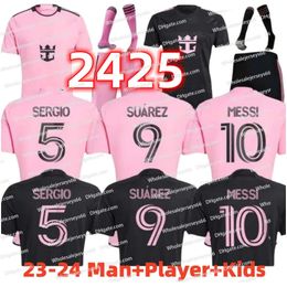 24 25 Fans de Messis Hombres niños 23 24 Inter Miamis FC Jugador Agaño Camisetas de fútbol Suárez Jerseys Sergio Jordi Alba Kits de fútbol