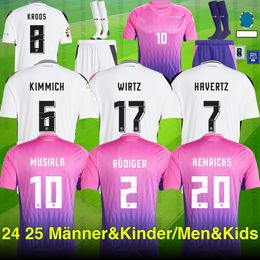 24 25 Musiala Havertz Musiala Kroos Soccer Jersey 2024 Europue Germanys Equipo nacional Fútbol Fansplayer Camiseta 2025 Kit para niños Kit a casa Gnabry