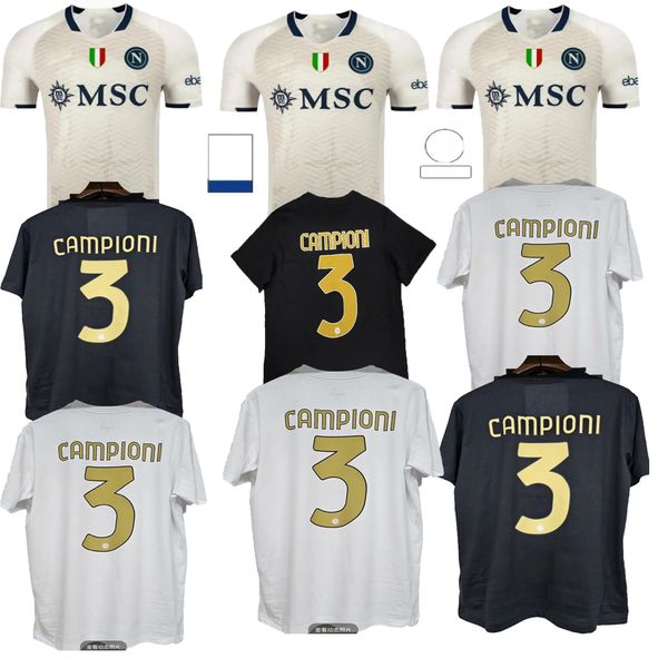 24/25 NAPOLI Maillots de football résistants à la déchirure de haute qualité Maglia Napoli Édition spéciale ZIELINSKI KVARATSKHELIA homme CAMPIONI CHEMISE OSIMHEN LOZANO SSC Maillots