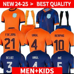 24 25 Países Bajos Holanda European Holanda Soccer Jersey 2024 Euro Cup 2025 Holandch National Team Football Shirt Kit para niños Set a casa Memphis Xavi Gakpo 141426