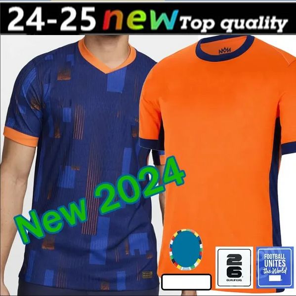 3xl 4xl 24 25 Pays-Bas Memphis Soccer Holland Club Jersey Jong Virgil Dumfries Bergvijn Shirt Klaassen Blind de Ligt Men Fans Player Version Women Kids Jersey