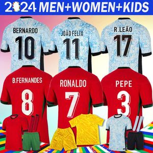 24 25 Nieuwe Portugal B.Cernandes Soccer Jerseys National Team European Cup CR7 Pepe Bruno Joao Felix Ronaldo Bernardo Diogo J. Joao Annulyo voetbalshirt Kits Vol