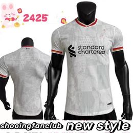 24 25 Nouveau Second Away Camiseta Futbol Manga Corta Les Reds Alisson Arnold Konate Salah HAALAND nunez jota gakpo diza gordon maillots de football maillot de football