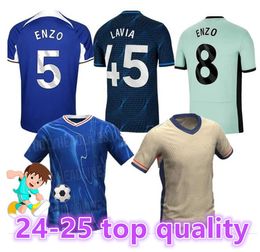 24 25 Nkunku Jackson CFC Soccer Jerseys Disasi 2023 2024 2025 ENZO FERNANDEZ MUDRYK JAMES STERLING CUCURELLA CHUKWUEMEKA CHAMT DE FOOTBALL Men Kids Ugochukwu8899