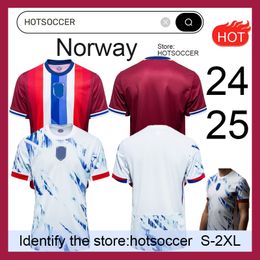 24 25 Maillots de football norvégiens Haaland 2024 Noruega ODEGAARD Berge King camisetas de futbol équipe nationale uniformes de football