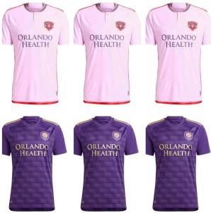 24 25 Orlando SC Soccer Jerseys City 2024 2025 JANSSON Pato Kara Pereyra F.Torres PEREA Chemises de football à domicile Top Thaïlande Qualité Uniforme Hommes adultes