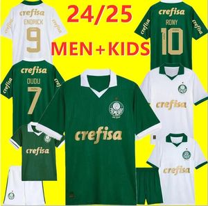 24 25 Palmeiras DUDU Soccer Jerseys 2024 2025 Accueil vert BRENO LOPES RONY G.GOMEZ Chemise Away D.LUCAS LIMA G.MENINO MINA G.VERON kit enfants Fan Player uniformes de football888