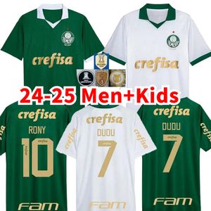 24 25 Palmeiras Dudu Soccer Jerseys 2024 Home Green Breno Lopes Rony G.Gomez Shirt Away Away D.Barbosa Lucas Lima G.Menino Mina G.Veron Kids Kit Football Uniforms