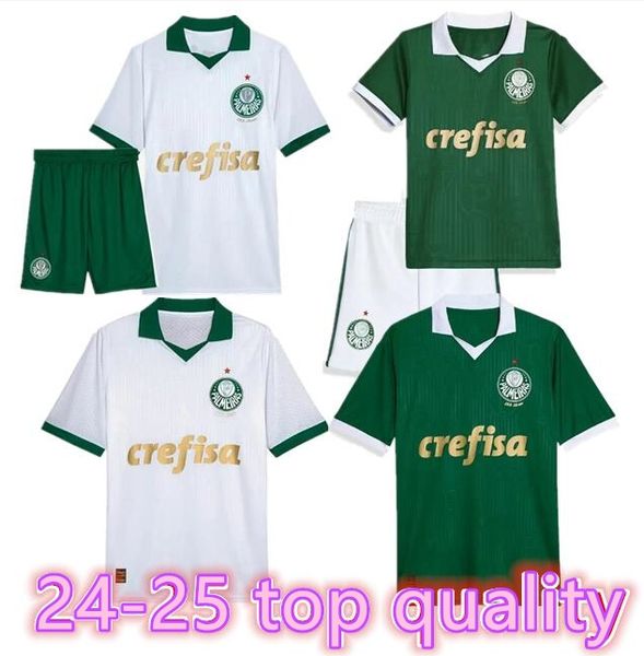 24 25 Palmeiras DUDU camisetas de fútbol 2024 Inicio verde BRENO LOPES RONY G.GOMEZ Camiseta visitante D.Barbosa LUCAS LIMA G.MENINO MINA G.VERON kit para niños uniformes de fútbol689