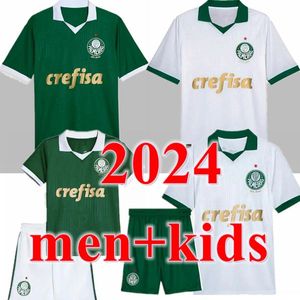 24 25 Palmeiras Soccer Jerseys Hommes Set Kit Enfants Endrick Dudu RONY G.GOMEZ ESTEVAO VEIGA M.LOPEZ MURILO PIQUEREZ 2024 2025 Chemise de football Fan Player version et uniforme