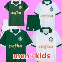 24 25 Palmeiras maillots de football hommes ensembles kit enfants ENDRICK DUDU RONY G.GOMEZ ESTEVAO VEIGA M.LOPEZ BRENO LOPES 2024 2025 maillot de football fans version joueur à domicile