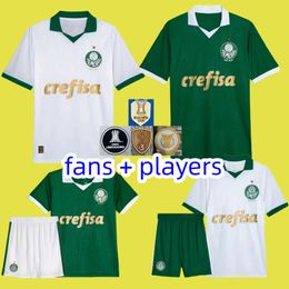 24 25 Palmeiras Soccer Jerseys Men Sets Kit Kits Endrick Dudu Rony G.Gomez Estevao Veiga M.Lopez Murilo Piquerez 2024 2025 Camisa de fútbol Fans Versión de jugadores