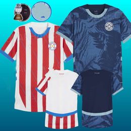 24 25 Jersey de football paraguay 2024 Copa America Camisa Home Away Football Shirt Kit SIZE S-2XL