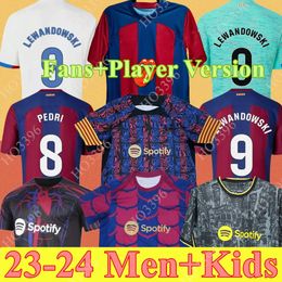 24 25 Pedri Gavi Soccer Jersey Barca Lewandowski FC Ferran Camiseta de Futbol Auba Barca Joao Annulo 2023 2024 ANSU FATI FOOTBALL JOAO FELIX BARCELONE