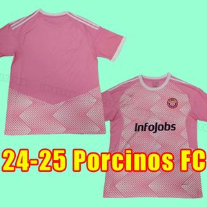 24 25 Porcinos FC Soccer Jerseys Pique Ronaldinho #10 Sevens Kings League Info Chicharito 2024 2025 Shirt Chicharito Casillas King's League of Spain Football Shirt Top