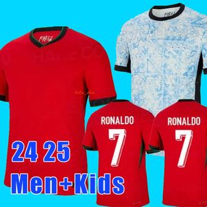 24 25 Portugal Ruben Ronaldo Portugais 2024 2025 Portugal Jersey de football Hommes Enfants Ensemble Coupe d'Europe du Portugal Équipe nationale de football Tshirt Victoire sur