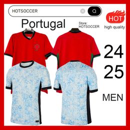 24 25 Portuguesa Portugal Soccer Jerseys FERNANDES RONALDO Cristiano Portugieser 2024 Euro Cup Football Shirts Hommes Kit Team B.FERNANDES JOAO FELIX Al HOTSOCCER