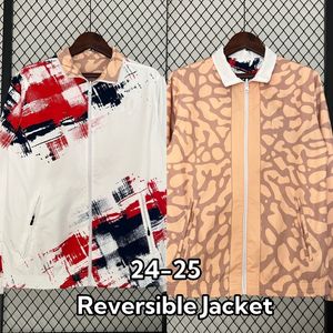 24/25 PSGES Soccer Jerseys Reversible Veste Mens Man Football Jackets 2024 2025 Windbreaker Long Mancorsed Outwear