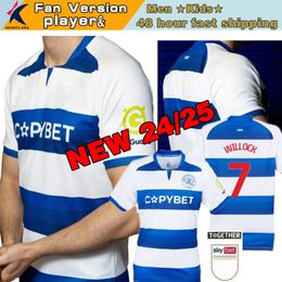 24 25 Queens Park Rangers Soccer Jerseys 2024 2025 Home Away Willock Amos Roberts Dykes Johansen Manneve Football Shirts