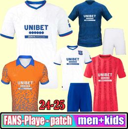 24 25 Rangers Jerseys de fútbol 2024 Home Away Glasgow Colak Roofe Lundstram Hagi Barker Morelos Tavernier Kent Tillman 3er Fútbol Men Kids 3xl 4xl