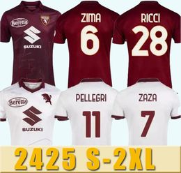 24 25 S-4XL IZZO Belotti Turin Torino voetbalshirts Maglia da Calcio Falque Nkoulou Jerseys 23 24Maillot de voetbalhirt Thailand Jerseys de futbol