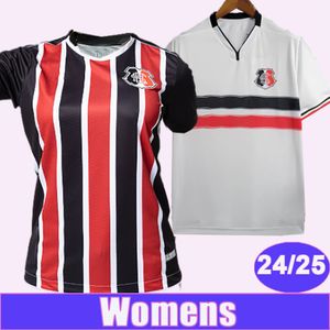 24 25 Santa Cruz FC dames voetbalshirts thuis weg witte voetbal shirts korte mouw uniformen