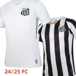 24 25 Santos FC Club Camisa de fútbol Neymar Jr Kit de fútbol para adultos y niños Elano Andre F. Anderson F. Couto Nesta 2024 2025 Camisa de fútbol