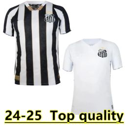 24 25 Santos FC Jerseys de fútbol 2024 2025 F Jonatan Sandry Carlos Sanchez Leonardo Goulart Angelo Pirani Kaiky Home Away Octubre Edición Fútbol Fútbol