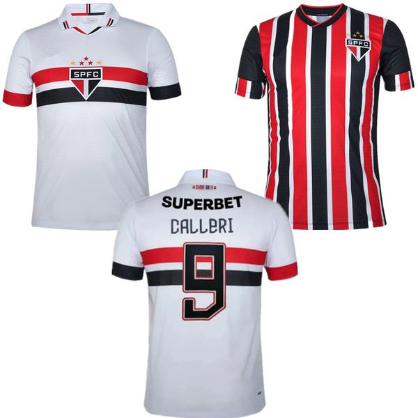 24/25 Camisetas de fútbol de Sao Paulo 2024 local PABLO DANLVES LUCIANO Camisa LUAN IGOR GOMES BRENNER Uniforme de fútbol visitante