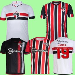 24 25 Sao Paulo voetbalshirts JAMES Rodriguez ALISSON GALOPPO Sao Paulo 2024 2025 LUCIANO NESTOR CALLERI Lucas Moura Ferreirinh voetbalshirt uniform