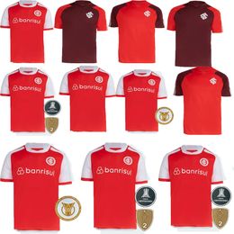 24 25 SC Internacional heren voetbalshirts Derde WESLEY TAISON EDENILSON D'ALESSANDRO LIZIERO BUSTOS GABRIEL Zwart Excellence kit voetbalshirt