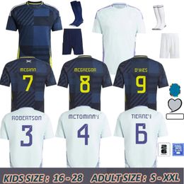 24 25 Schotlands voetbalshirt Tierney voetbalshirts Robertson McTominay McGregor Dykes Adams Shirt Away National Team Christie Armstrong Fraser Uniform