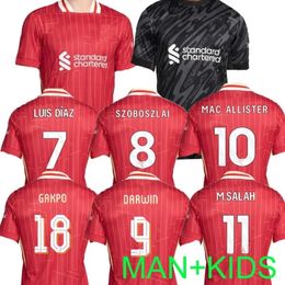 24 25 Maillots de football de la saison Red Fan Player Version 2024 Football Shirts Men Kids Uniforms Special Jersey 2025 Home Red Away Third White Black Settes 24/25 SESW JJ 5.14