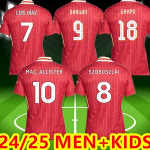 24 25 Season Soccer Jerseys Red Fan Player Versie 2024 Football Shirts Men Kids Uniforms Special Jersey 2025 Home Red Away Third White Black Sets