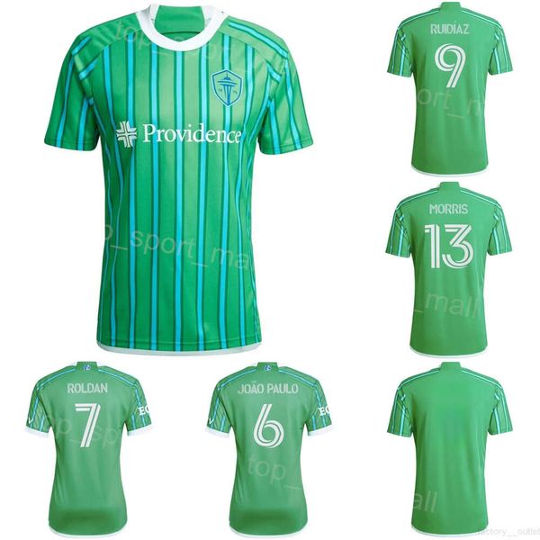 24/25 Seattle Sounders Fútbol 9 Raúl Ruidiaz Jersey 23 Leo Chu 10 Pedro de la Vega 11 Albert Rusnak 18 Obed Vargas 25 Jackson Ragen 8 Joshua Atencio Kits de camiseta de fútbol