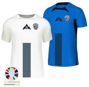 24 25 SLOVÉNIE SOCCER MAISSES SESKO FOOTBALL JERSEY 2024 EURO Coupe hongroise Équipe nationale Kit Kit Home Away White Blue Sport Football Shirts Mens Slovénie