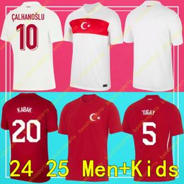 24 25 Soccer 2024 2025 Turkiye Kids Euro Jersey Cup Turkey National Team Home Away Demiral Kokcu Yildiz Enes Calhanoglu Kit de chemises de football